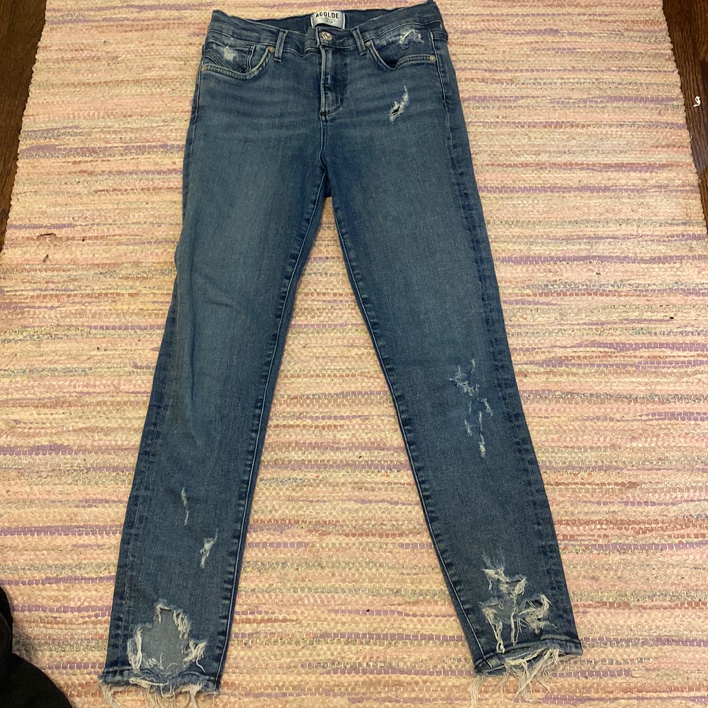 Agolde Distressed Skinny Jean